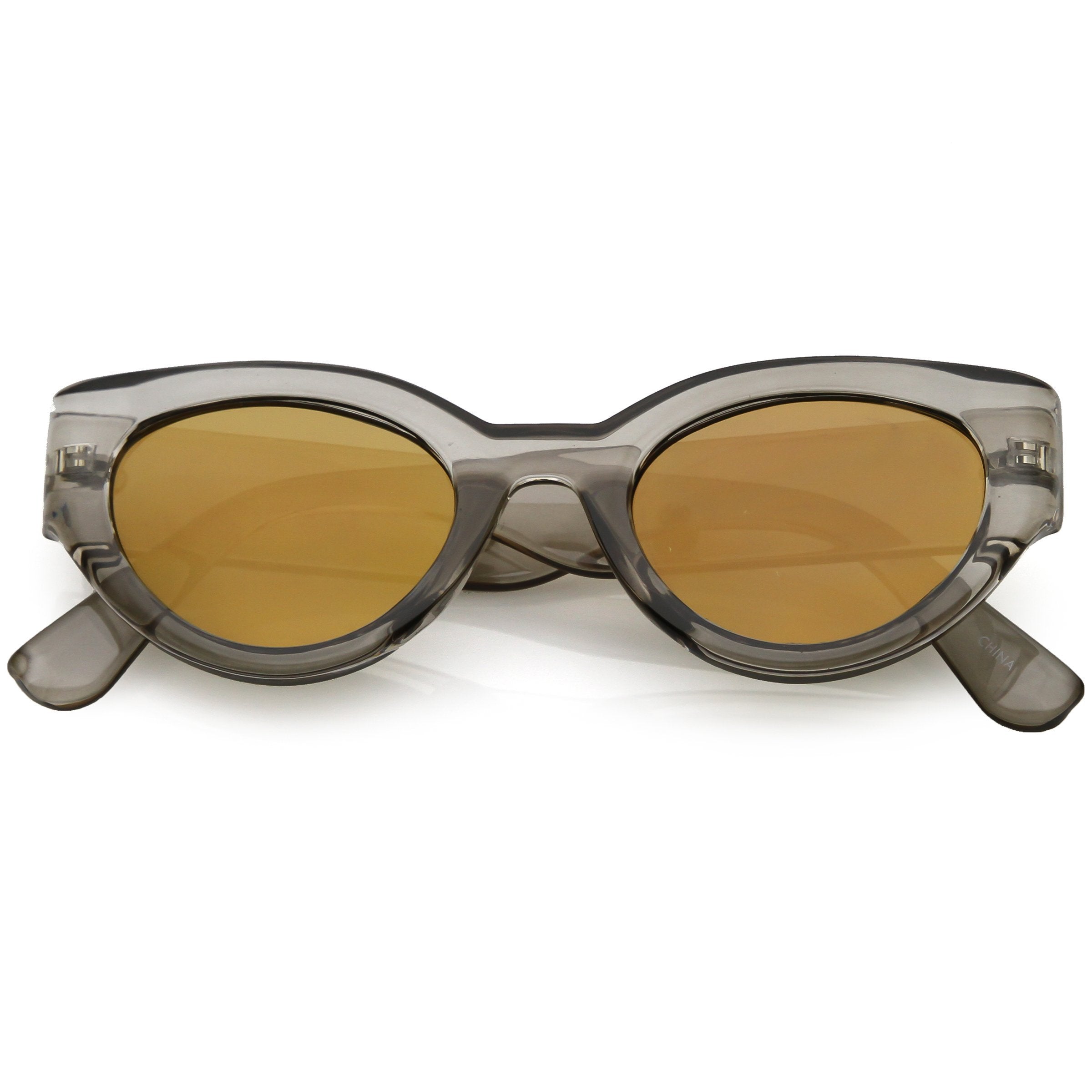 Oval Mirrored Sunglasses
