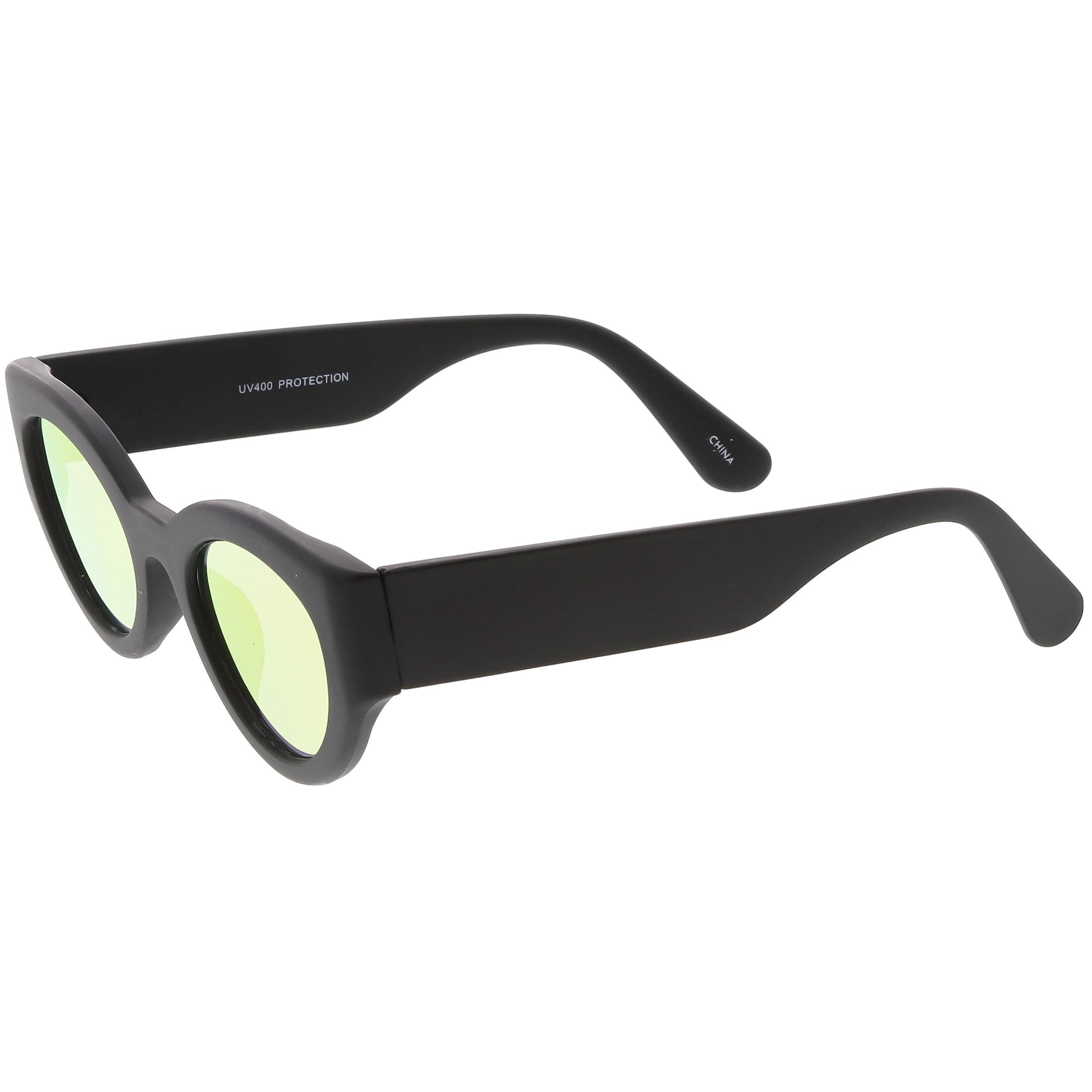 Oval Mirrored Sunglasses