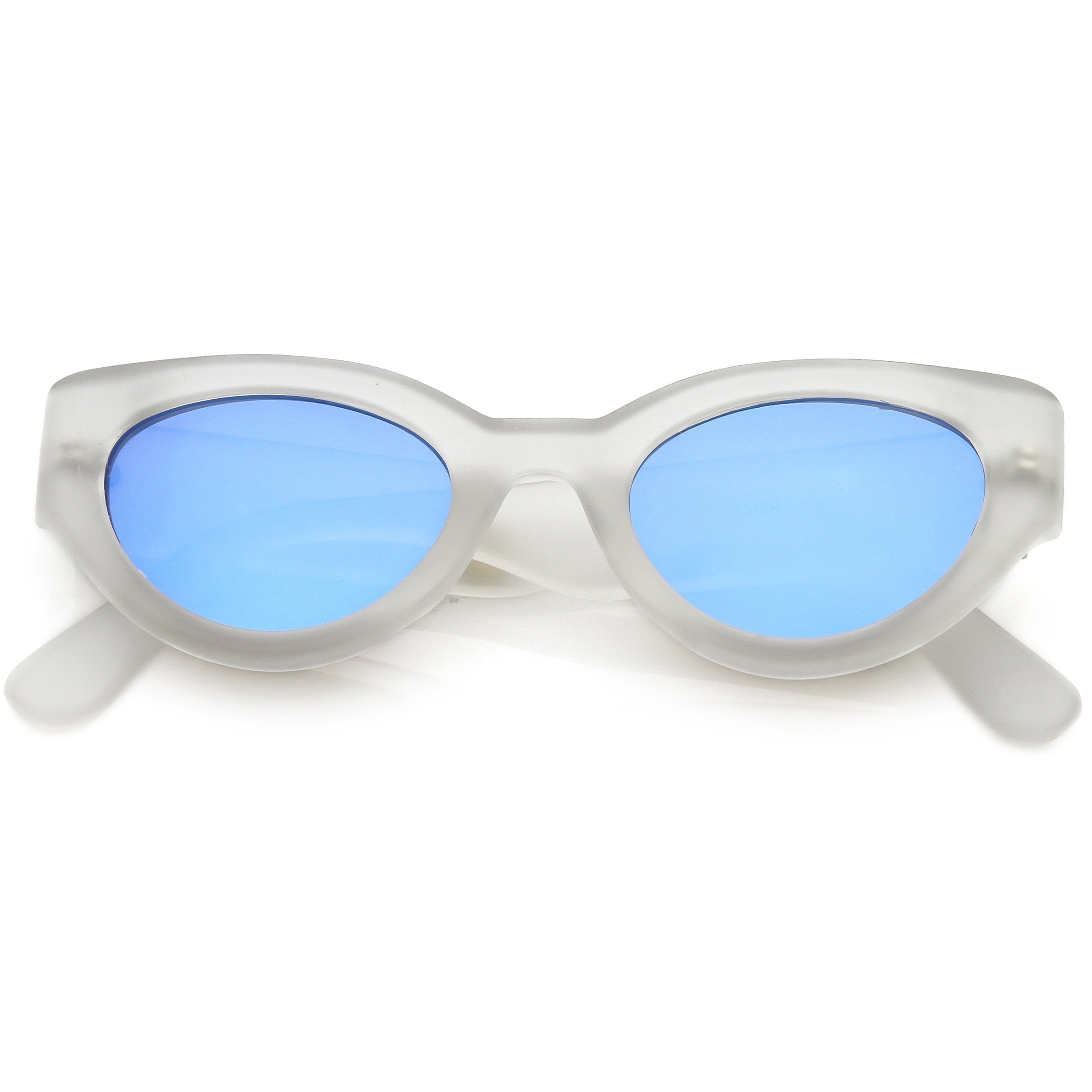 Oval Mirrored Sunglasses